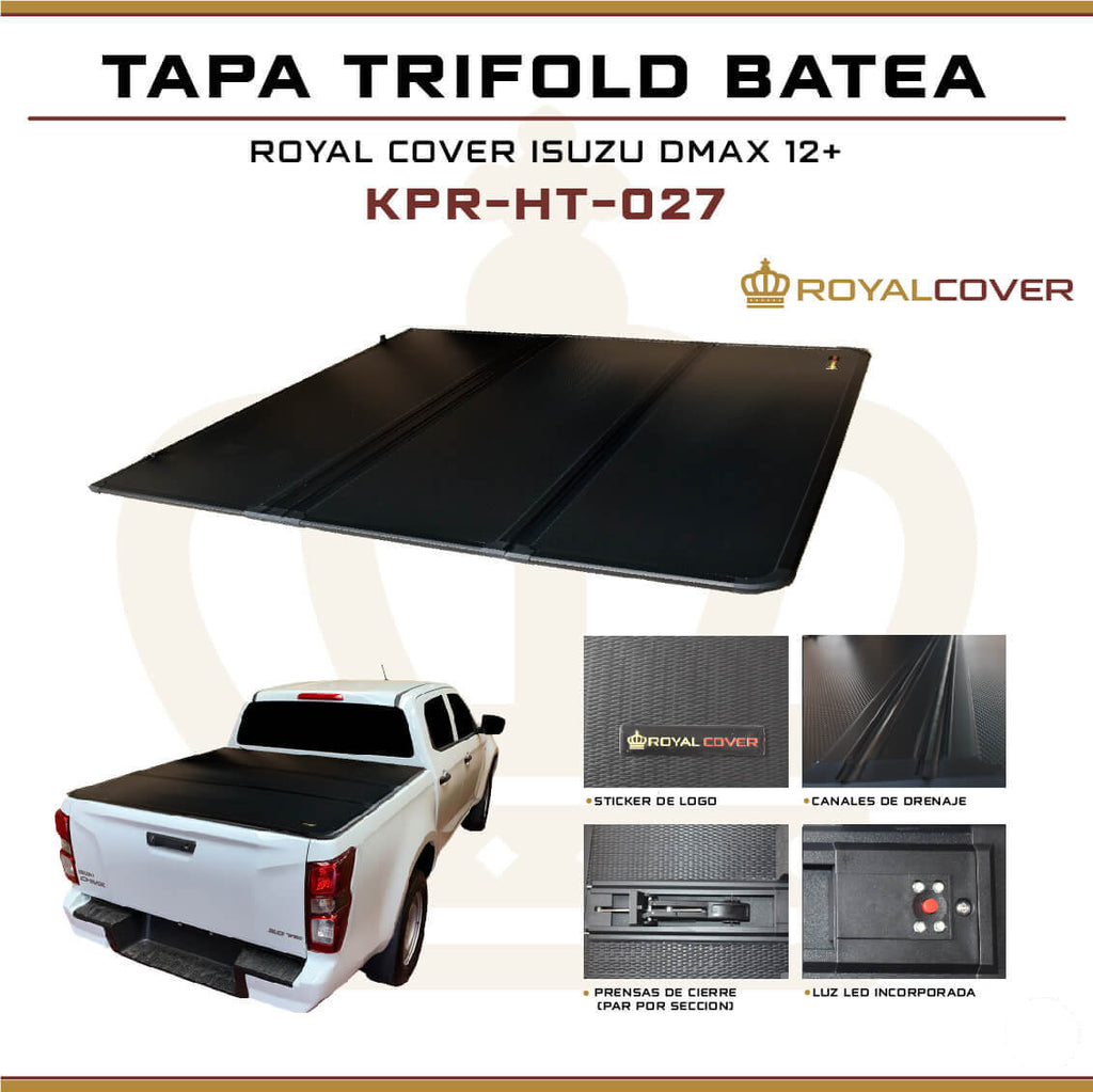 TAPA TRIFOLD BATEA D-MAX / COLORADO 12+/ BT-50 21+ / JAC T9