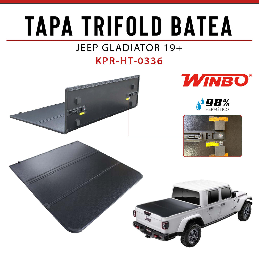 TAPA TRIFOLD BATEA JEEP GLADIATOR 19+