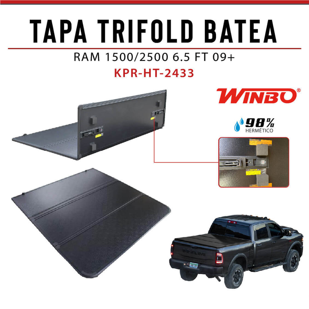 TAPA TRIFOLD BATEA RAM 1500/2500 6.5 FT 09+