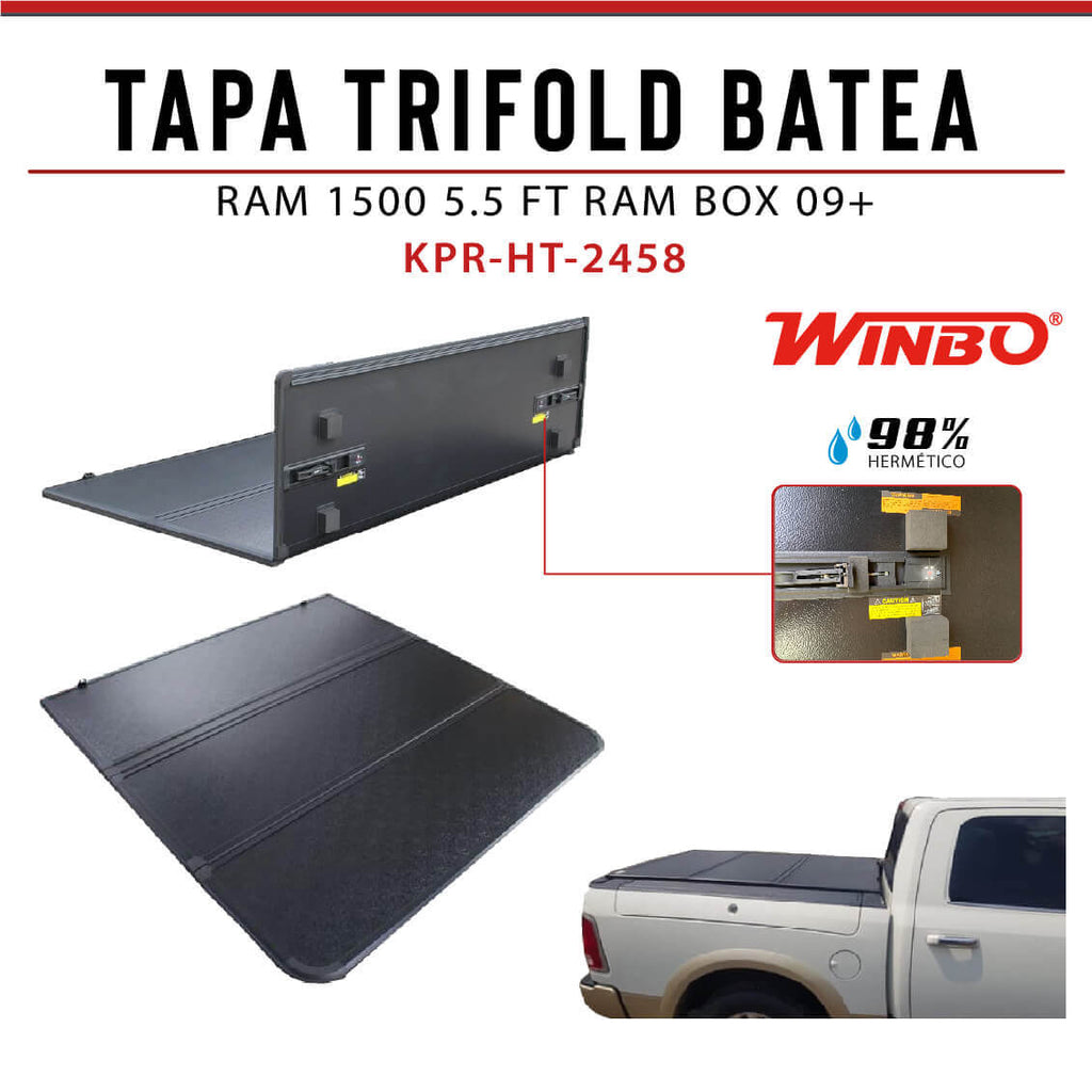 TAPA TRIFOLD BATEA RAM 1500/2500 5.5 FT RAM BOX 09+