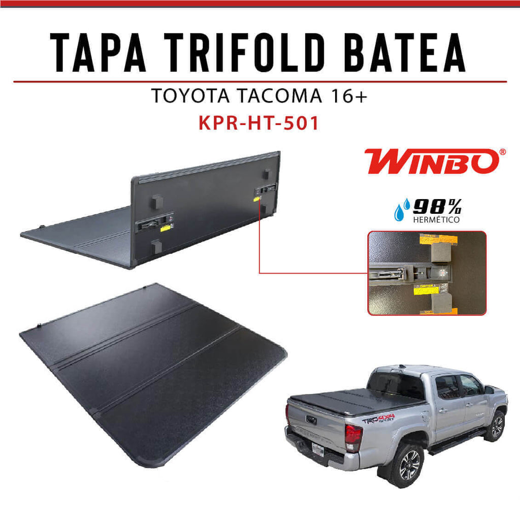TAPA TRIFOLD BATEA TOYOTA TACOMA 16+