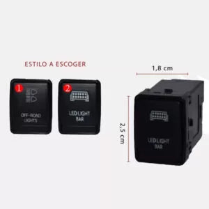 Interruptor Nissan NP300 1 Paso 2016+ (25*18 mm) Auxbeam