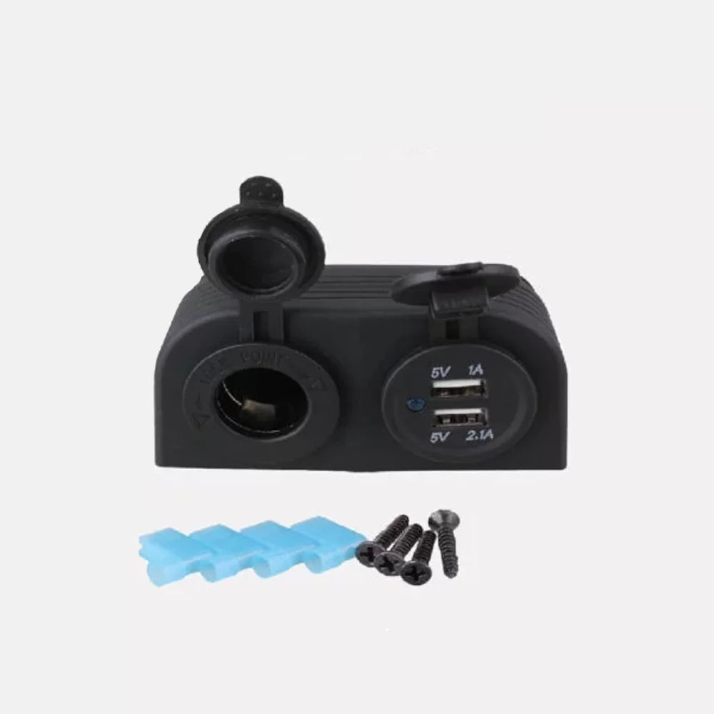 Cigarrera y Dual USB Parche Auxbeam