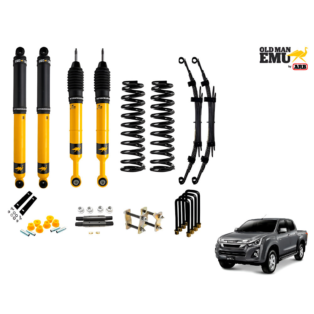 KIT SUSPENSION NITRO CHARGER + 2" ISUZU D-MAX 12-20 / COLORADO 12-24/MAXUS T90