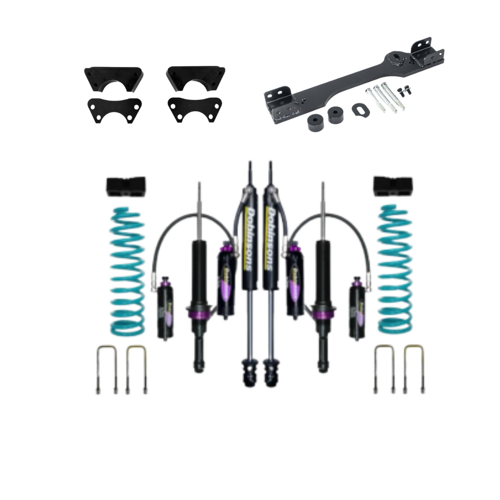 KIT DE SUSPENSIÓN QUICK RIDE DOBINSONS ISUZU D-MAX 2012-2020 3" AMORTIGUADORES MRA