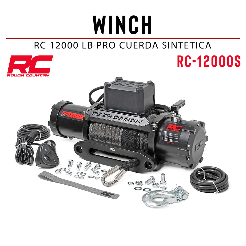 WINCH RC 12000 LB PRO CUERDA SINTETICA