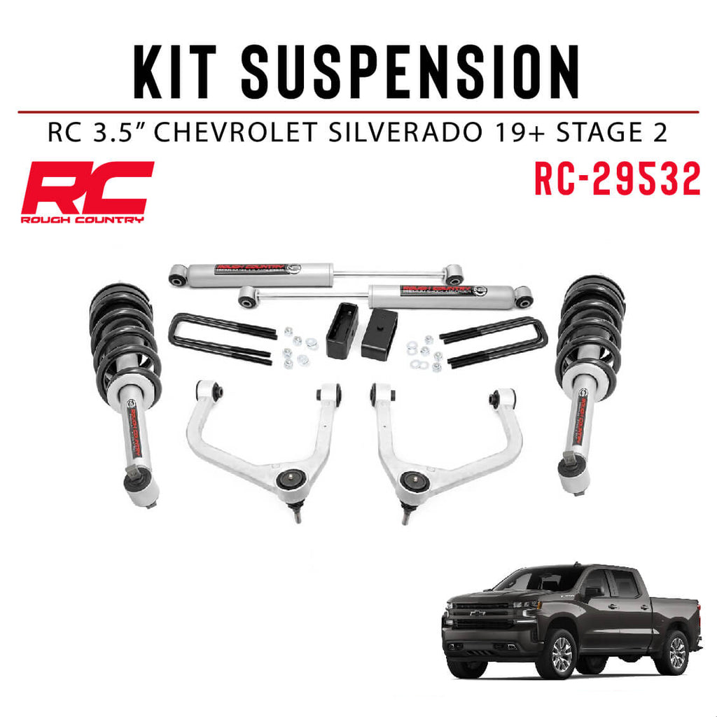 KIT SUSPENSION RC 3.5" CHEVROLET SILVERADO 19+ STAGE 2