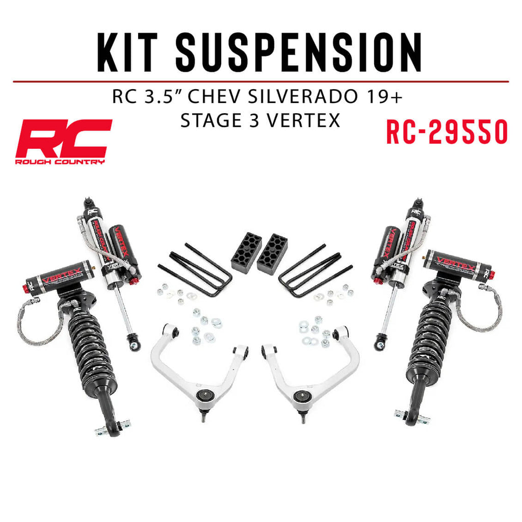 KIT SUSPENSION RC 3.5" CHEVROLET SILVERADO 19+ STAGE 3 VERTEX