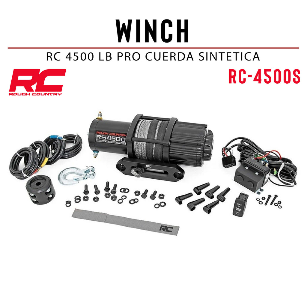 WINCH RC 4500 LB PRO CUERDA SINTETICA