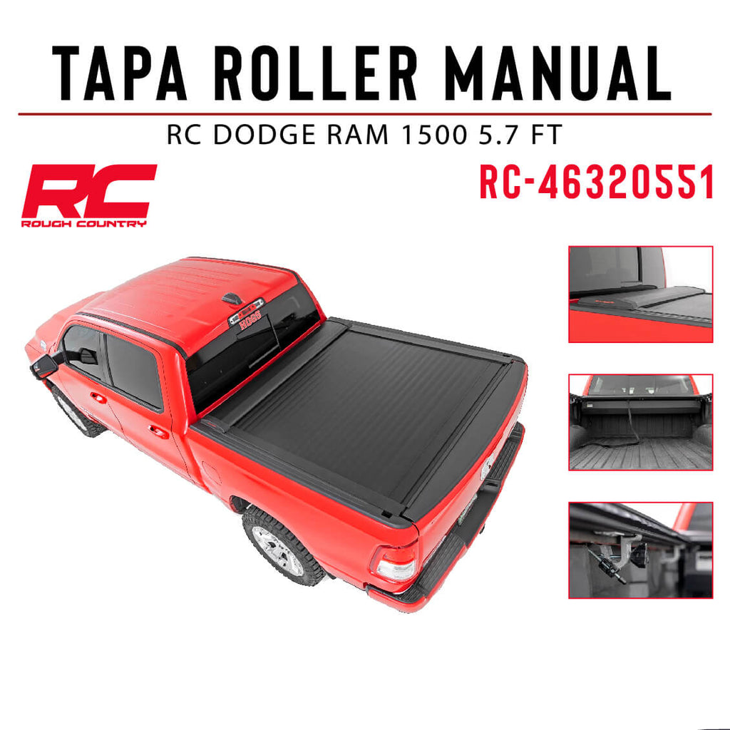 TAPA ROLLER MANUAL RC RAM 1500 5.7 FT SIN RAMBOX