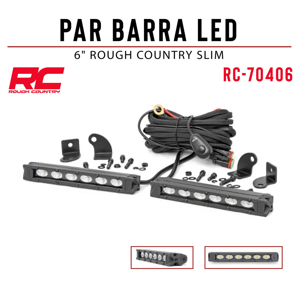 PAR BARRA LED 6" ROUGH COUNTRY SLIM