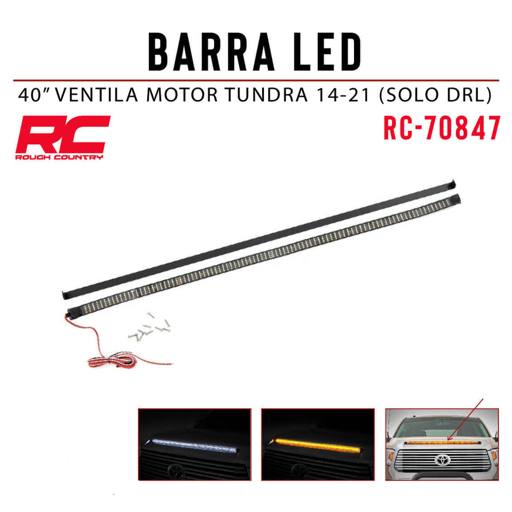 BARRA LED 40" VENTILA MOTOR TUNDRA 14-21 (SOLO DRL)