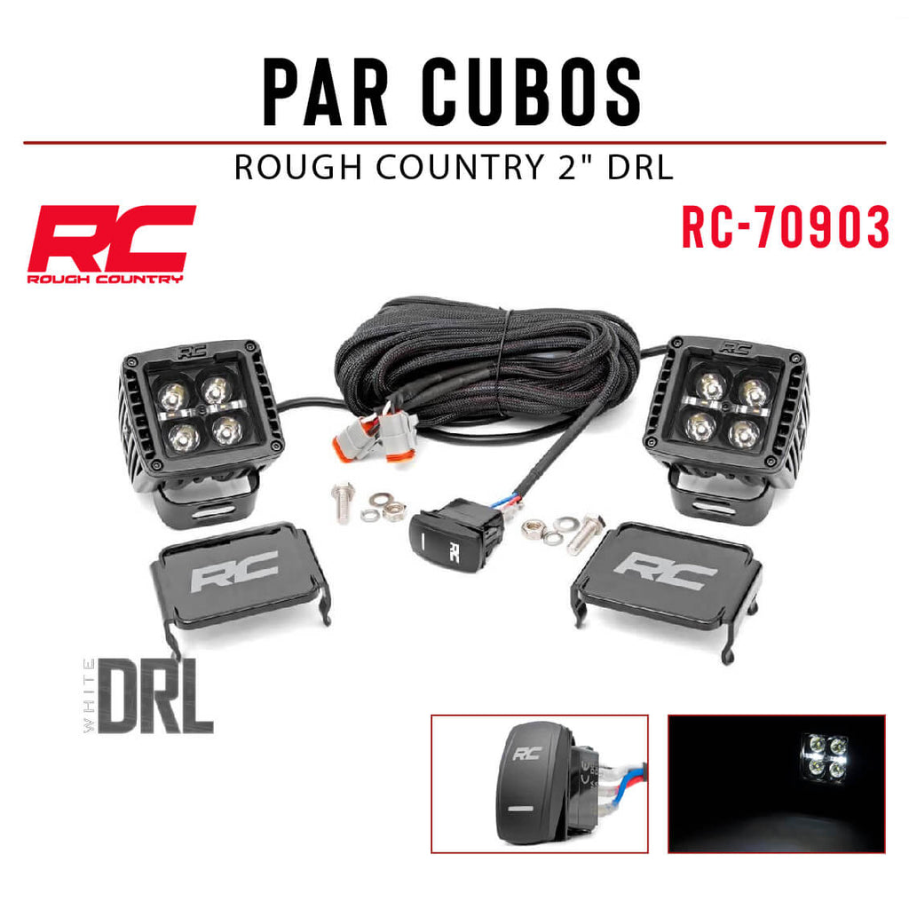 PAR CUBOS ROUGH COUNTRY 2" DRL
