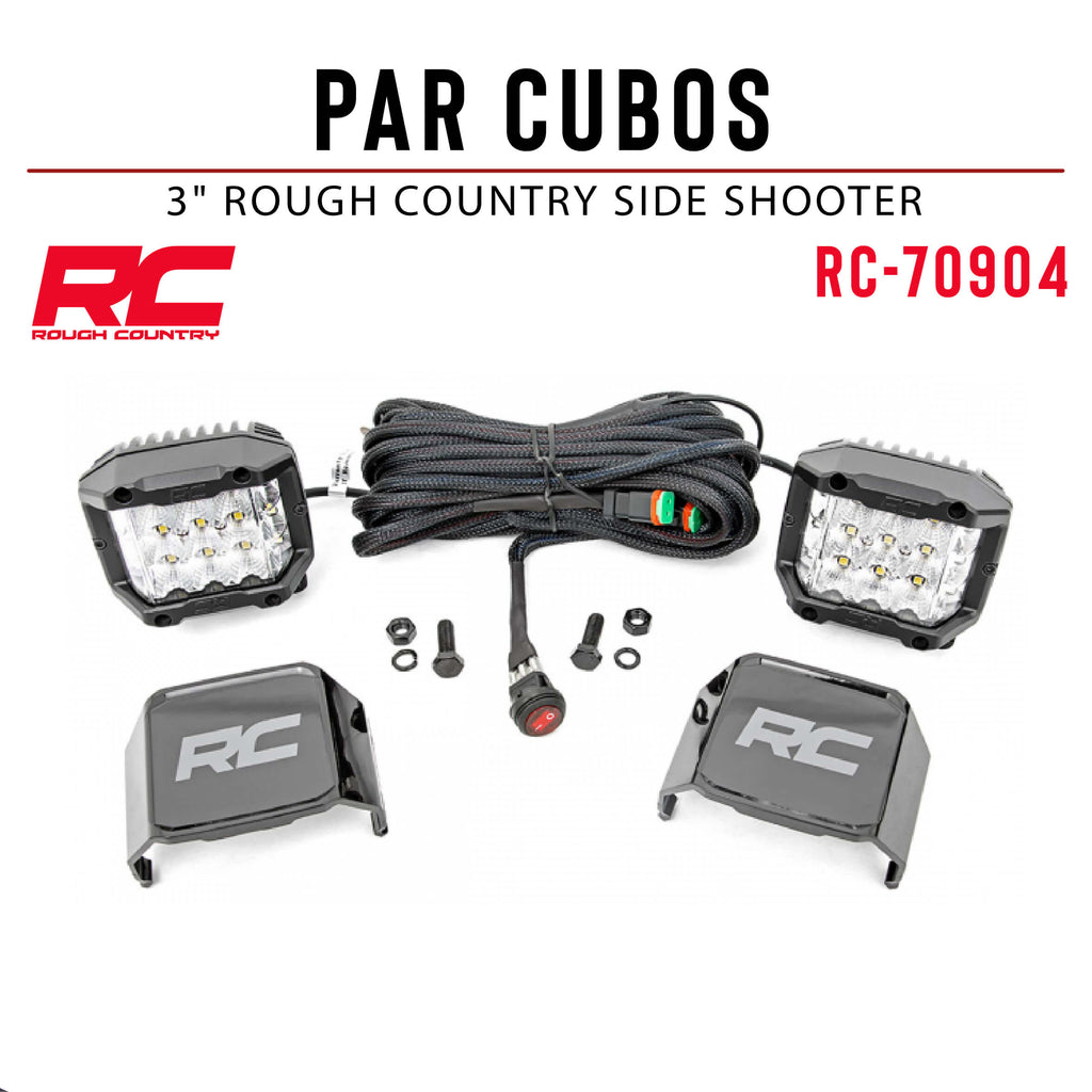 PAR CUBOS 3" ROUGH COUNTRY SIDE SHOOTER