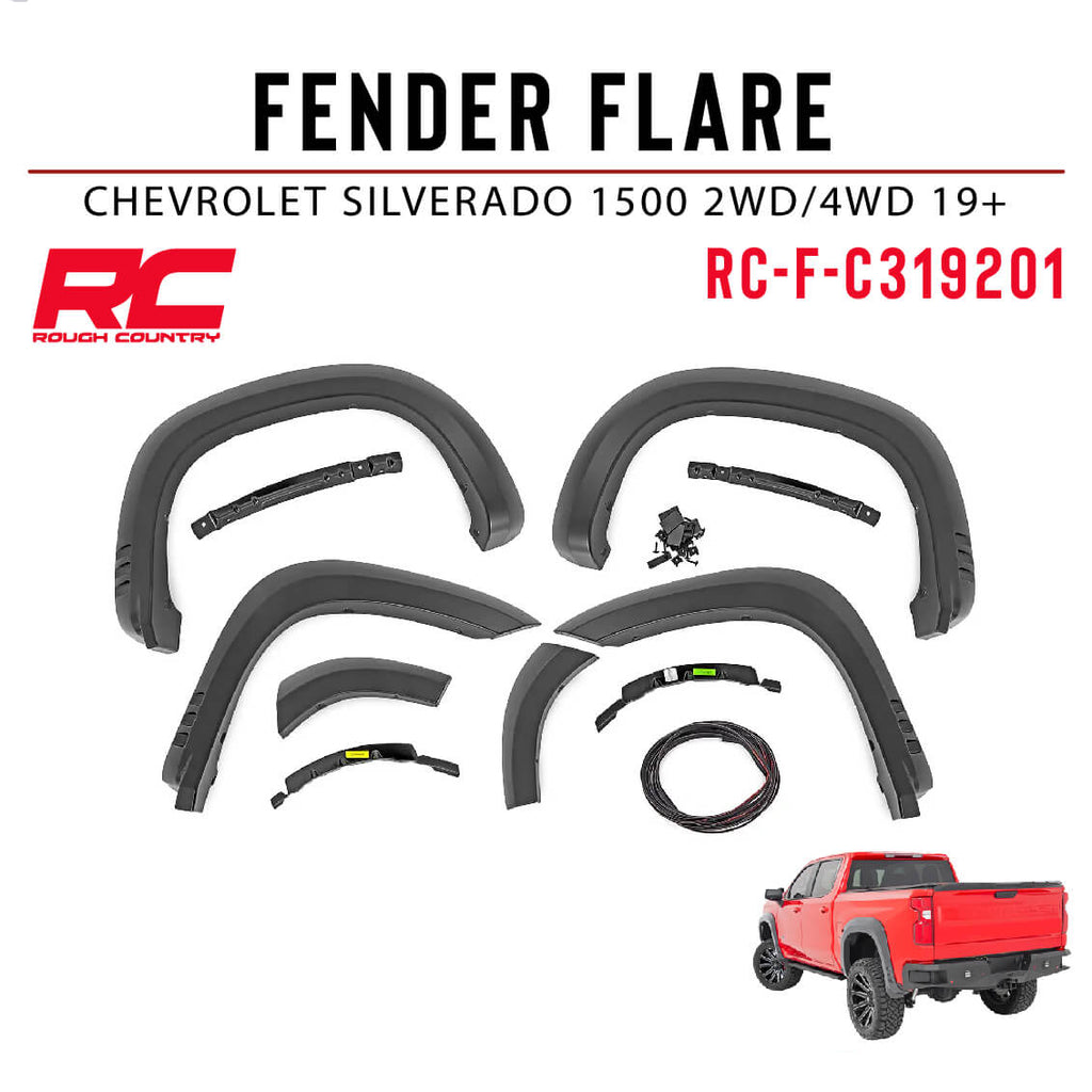 FENDER FLARE CHEVROLET SILVERADO 1500 2WD/4WD 19+