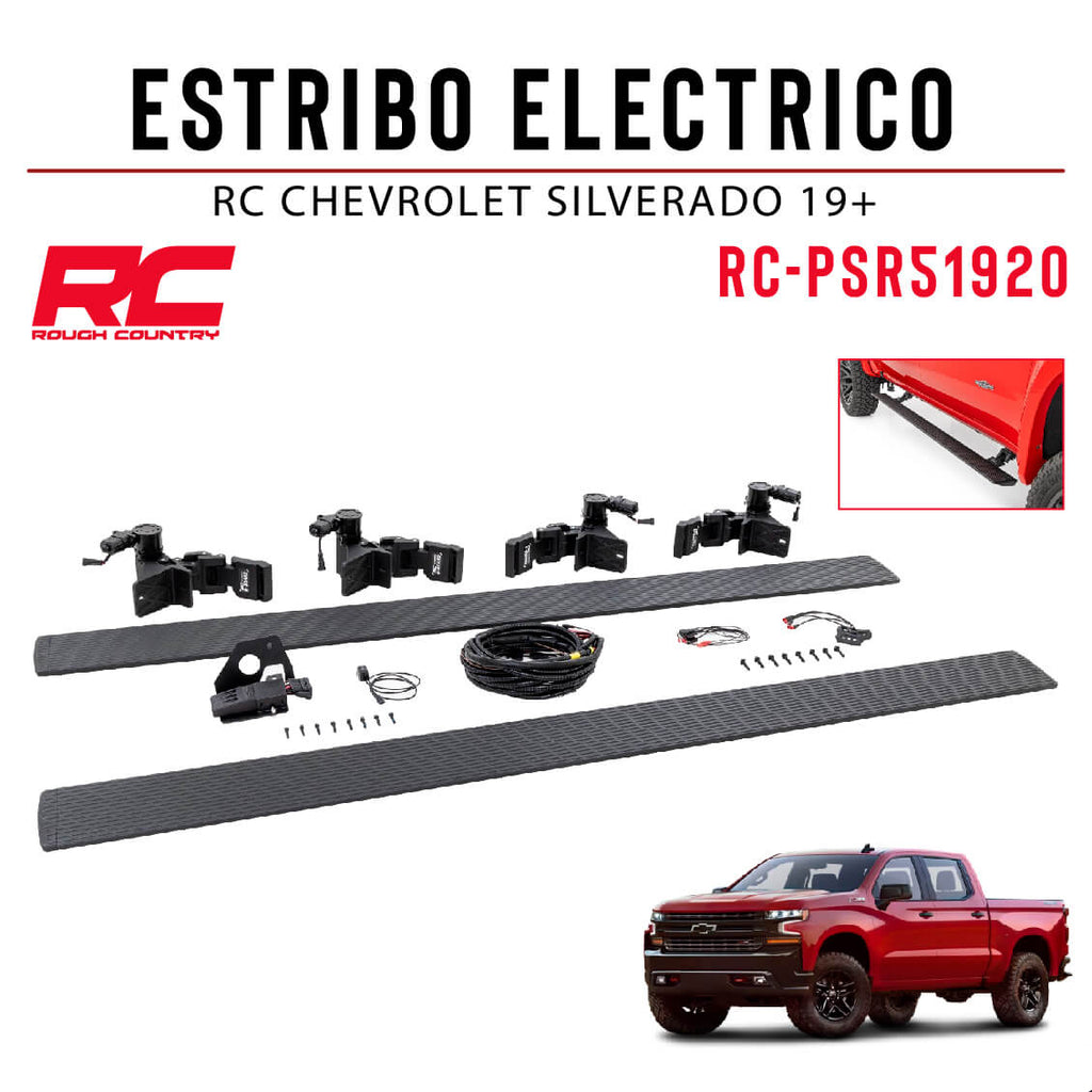 ESTRIBO ELECTRICO RC CHEVROLET SILVERADO 19+