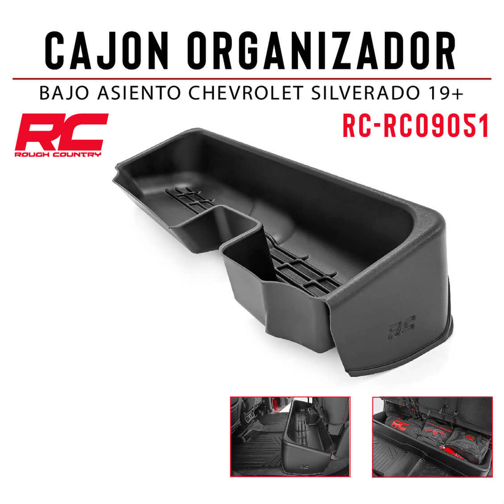 CAJON ORGANIZADOR BAJO ASIENTO CHEVROLET SILVERADO 19+