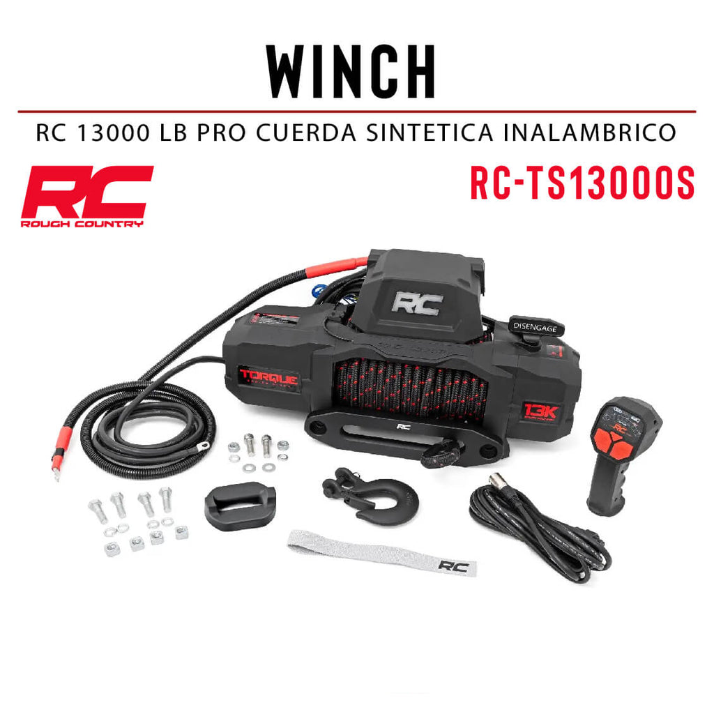 WINCH RC 13000 LB PRO CUERDA SINTETICA INALAMBRICO