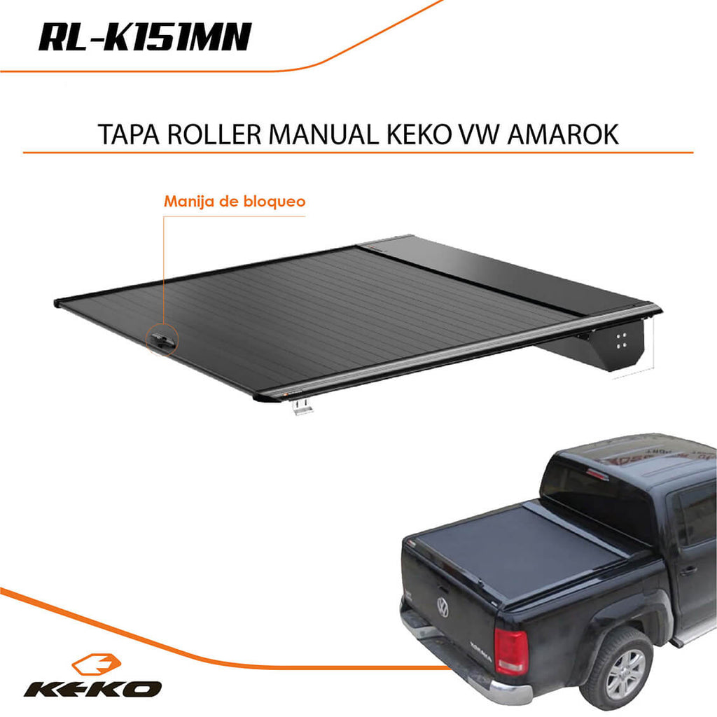 TAPA ROLLER MANUAL KEKO VOLKSWAGEN AMAROK