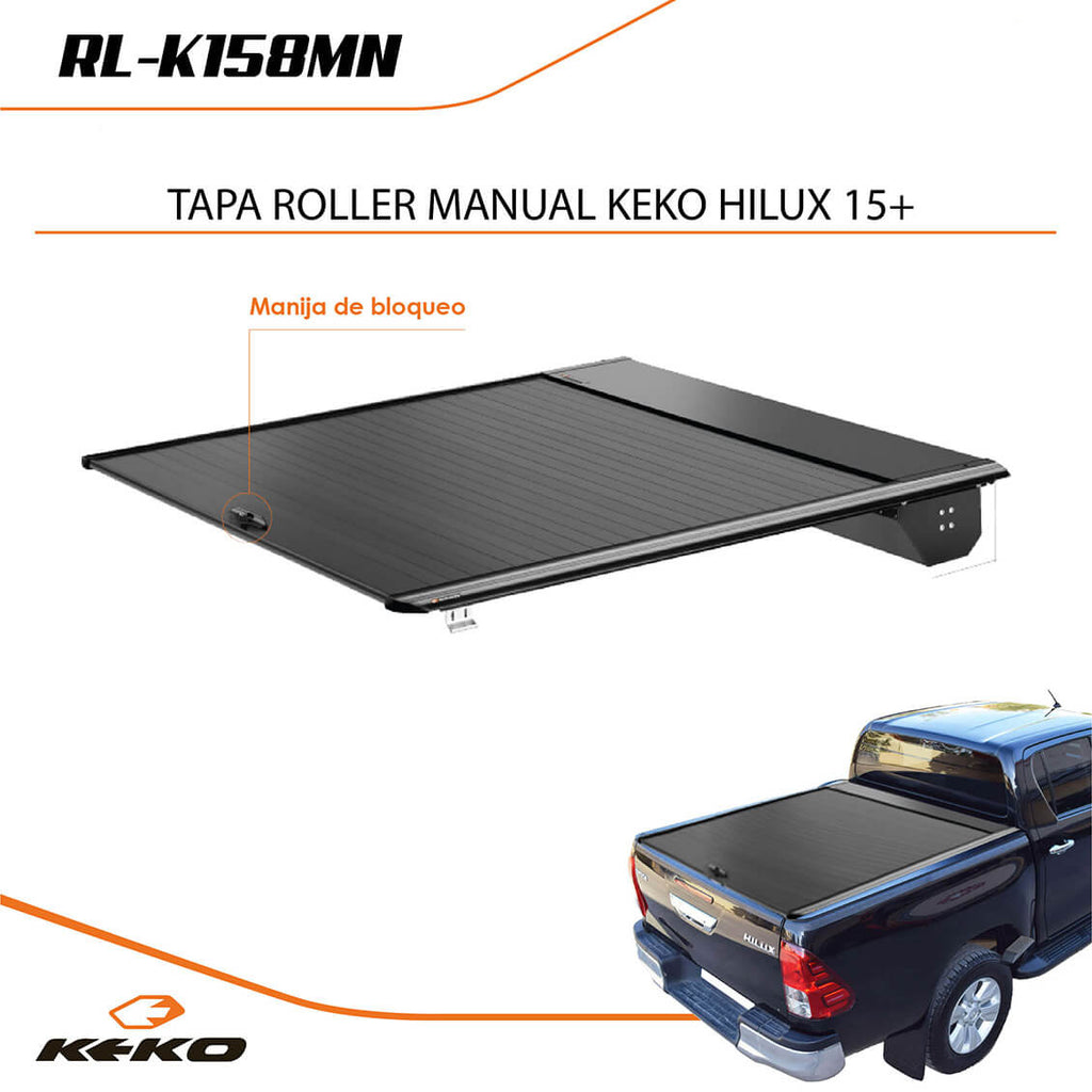 TAPA ROLLER MANUAL KEKO HILUX 05+ / JAC T6/T8