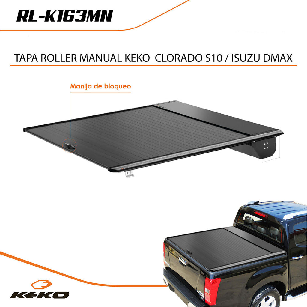 TAPA ROLLER MANUAL KEKO  COLORADO S10 / ISUZU D-MAX