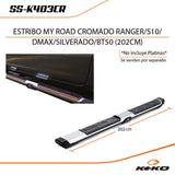 ESTRIBO MY ROAD CROMADO RANGER/ S10/ D-MAX/ BT-50 (202CM)