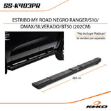 ESTRIBO MY ROAD NEGRO RANGER/ S10/ D-MAX/ BT-50/ RAMPAGE (202CM)