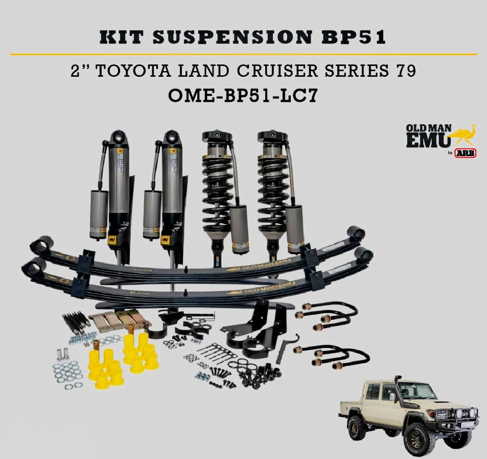 Kit Suspensión BP51 +2" Toyota Land Cruiser Serie 79 ARB