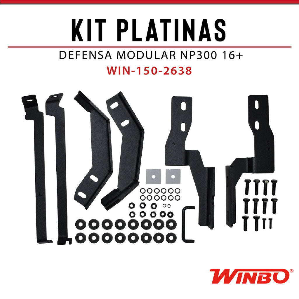 KIT PLATINAS DEFENSA MODULAR NP300 16+