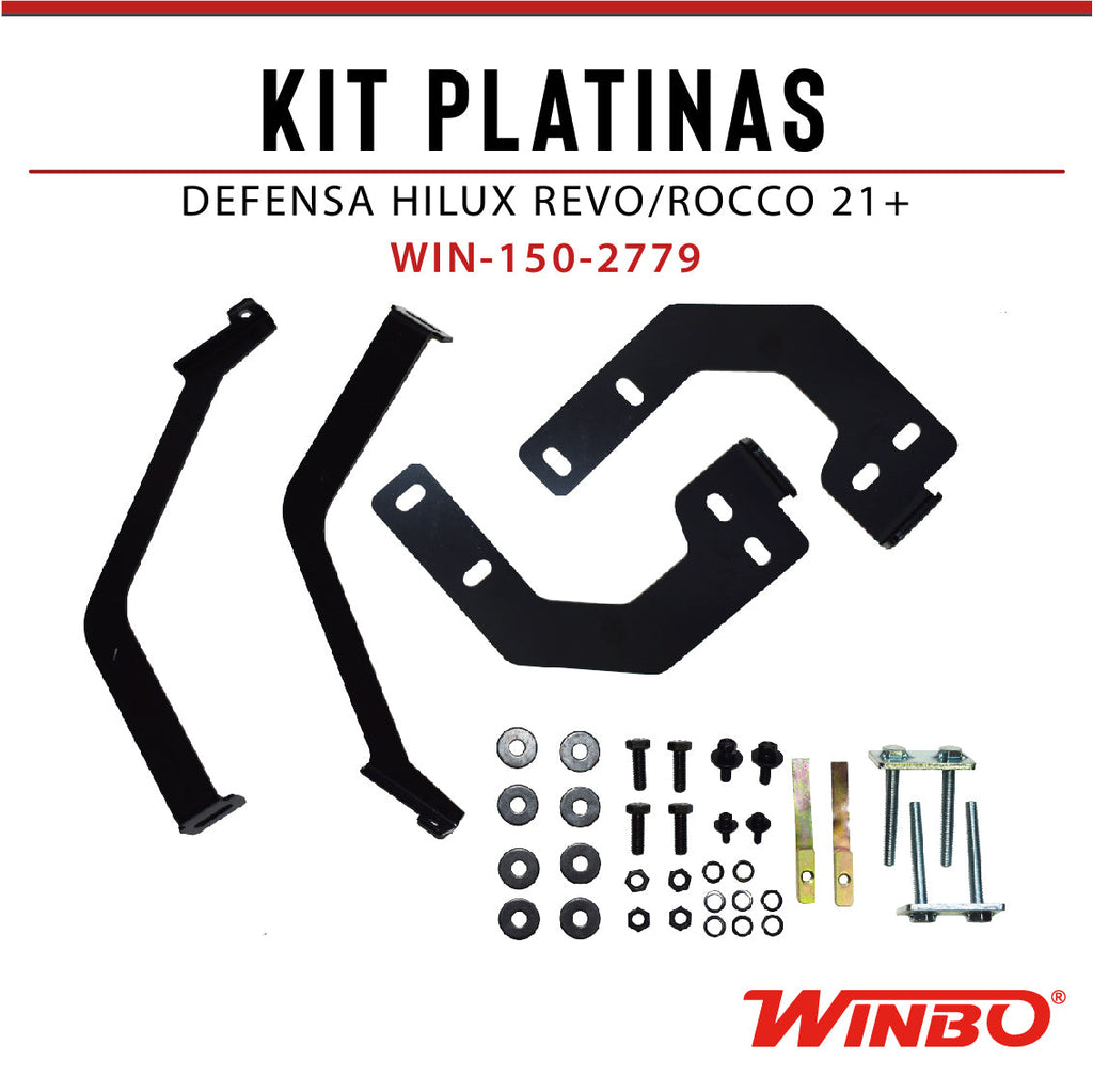KIT PLATINAS DEFENSA HILUX REVO/ROCCO 21+