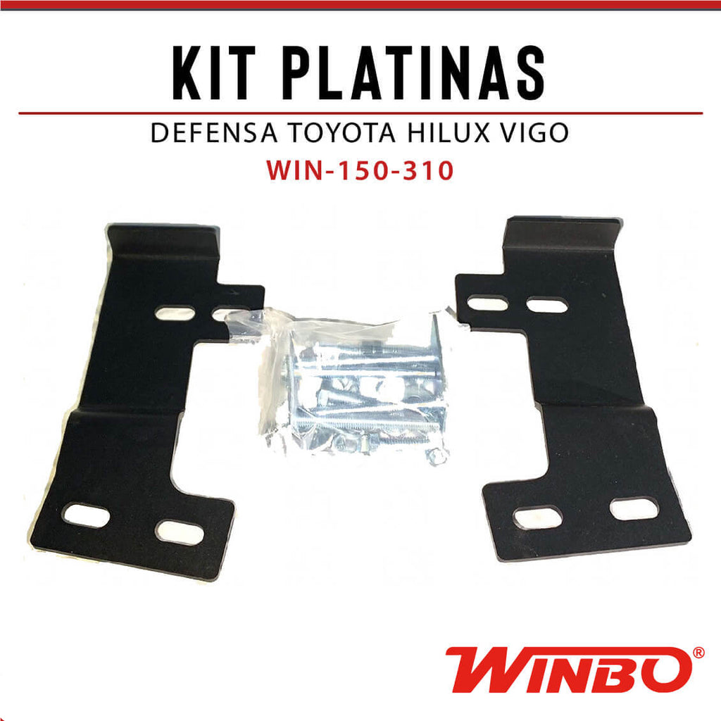 KIT PLATINAS DEFENSA HILUX VIGO 05-14