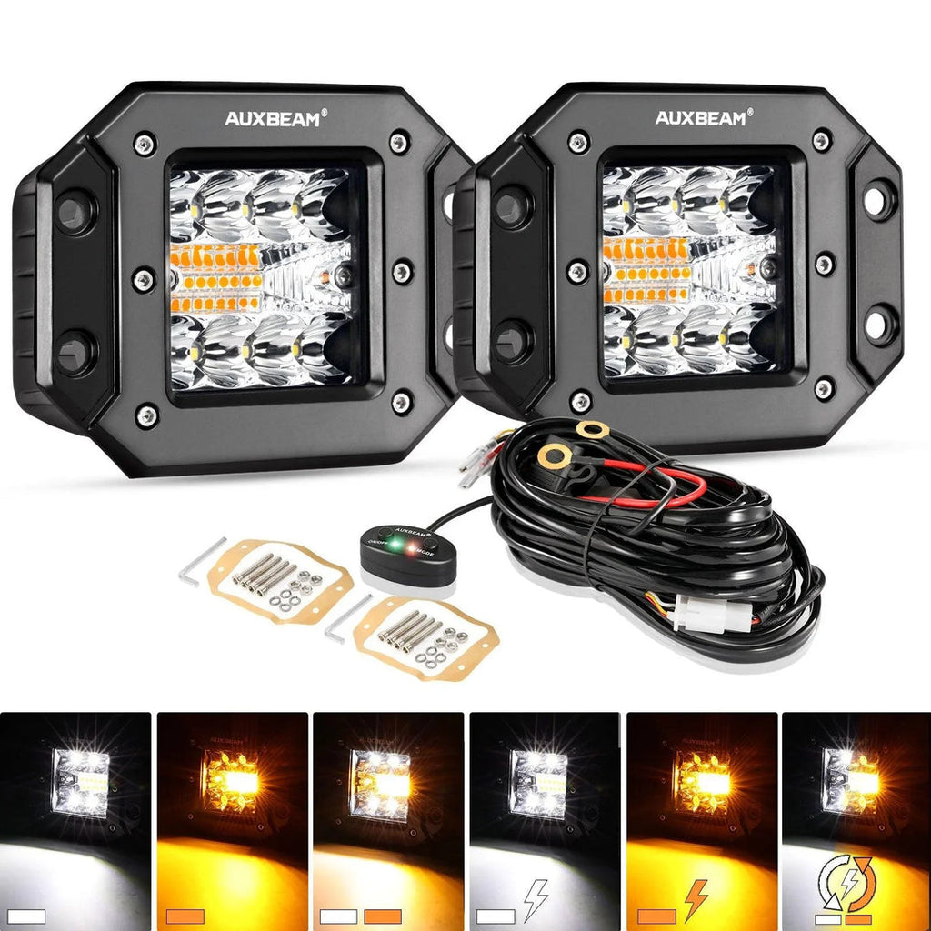 PAR CUBOS EMPOTRAR AUXBEAM 3"