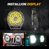 PAR AUXBEAM REDONDO 9" 270W PRO SERIES