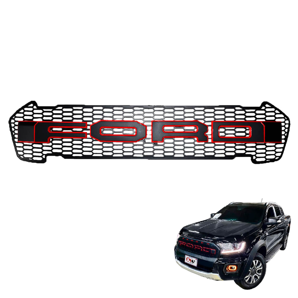 INSERTO PARRILLA FORD RANGER ROJO T7 15-19