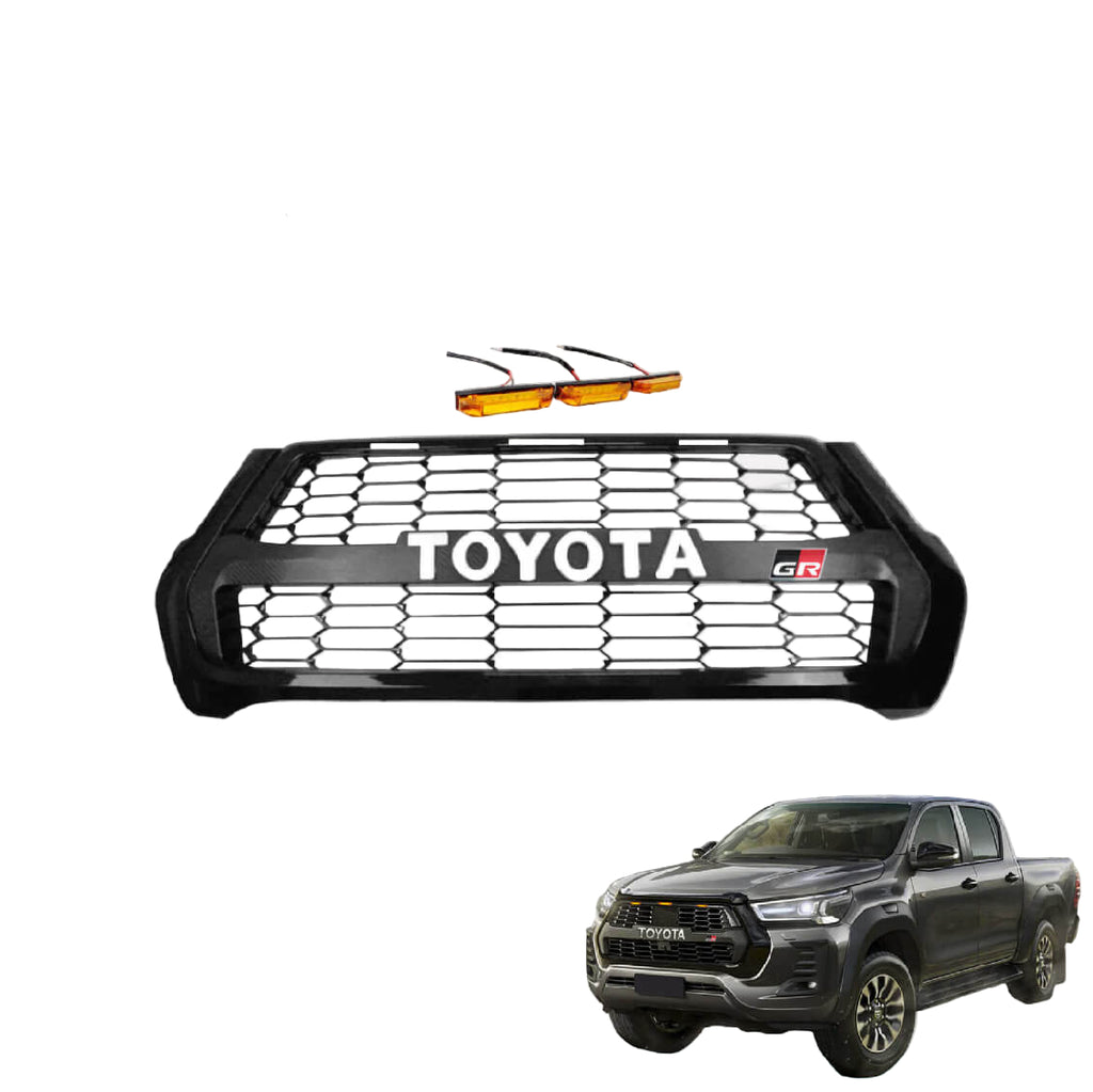 PARRILLA TOYOTA HILUX GR SPORT LED 21+