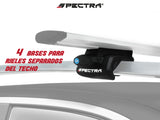 Racks ZRK-754-B-127-XXX completos estilo wingbar (127cm)