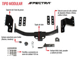 Pegadero modular para Toyota Fortuner (2012-2022)
