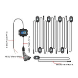 ROCK LIGHT AUXBEAM RGB BLUETOOTH (8 PCS)