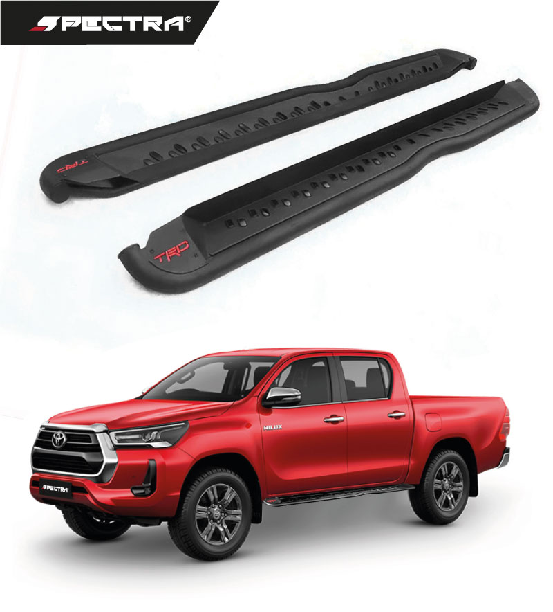 Estribos TRD negros para Hilux (2016+)