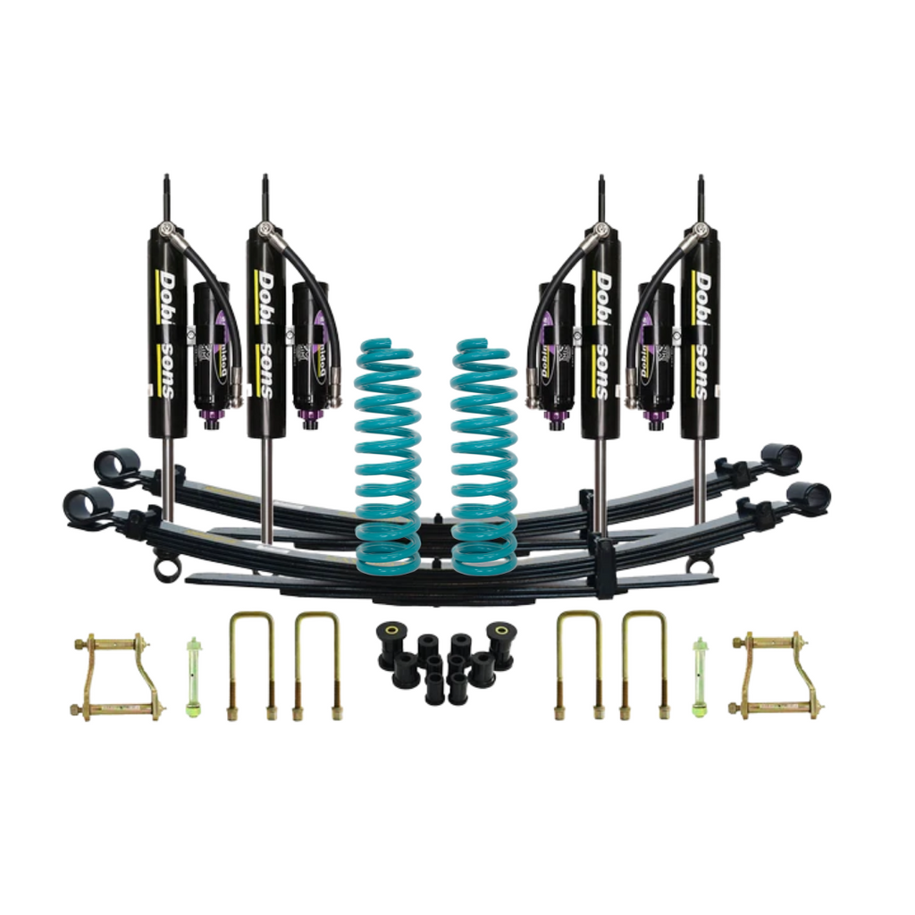 KIT DE SUSPENSIÓN COMPLETA DOBINSONS NISSAN NAVARA D40 2005+ 2" AMORTIGUADORES MRA