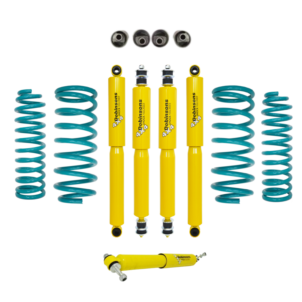 KIT DE SUSPENSIÓN DOBINSONS NISSAN PATROL Y60 - Y61 1987+ 3" AMORTIGUADORES TWIN TUBE