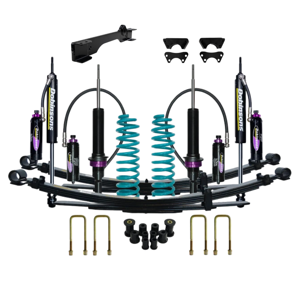 KIT DE SUSPENSIÓN COMPLETA DOBINSONS ISUZU D-MAX 2012-2020 3" AMORTIGUADORES MRA