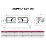 BARRA LED RIGID RADIANCE PLUS 50 DRL BLANCO