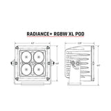 PAR CUBOS RIGID RADIANCE POD XL RGBW