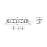 BARRA LED RIGID REVOLVE 20" DRL AMBAR